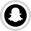 media, Social, Logo, Snapchat LightGray icon