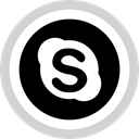 Logo, media, Social, Skype LightGray icon