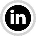 Social, Logo, media, Linkedin LightGray icon