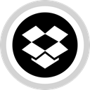 media, dropbox, Social, Logo LightGray icon