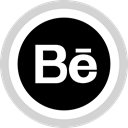 Behance, Social, media, Logo LightGray icon