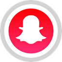 Social, media, Snapchat, Logo LightGray icon