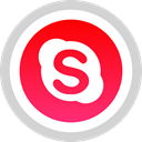 Logo, Skype, media, Social LightGray icon