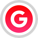 media, google, Logo, Social LightGray icon