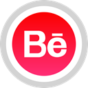 media, Behance, Logo, Social LightGray icon