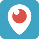 Periscope, watch, Logo, Tv, social network, Eye, video SteelBlue icon