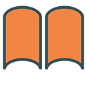 Brand, shape, Book, paper Coral icon