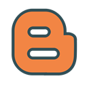 blog, B, blogger, Social, Brand, media Coral icon