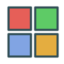 windows, shape, square, Brand DarkSlateGray icon
