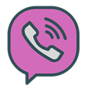 Bubble, phone, Brand, Viber Orchid icon
