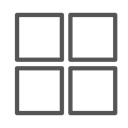 shape, windows, square, Brand Black icon