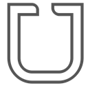 single, Letter, Brand, udacity, u Black icon