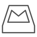 storage, Brand, Container, mail Black icon