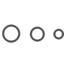 Brand, Circles, Chat, shape Black icon