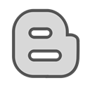 Brand, B, blogger, Social, blog, media Gainsboro icon