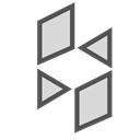 Polygon, triangle, figure, shape Black icon