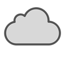 storage, Brand, Cloud, shape, internet, sky Gainsboro icon