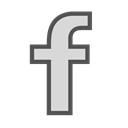 media, Facebook, Social, Letter, F Black icon