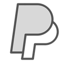 Letter, paypal, P, Brand Gainsboro icon