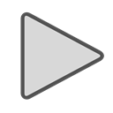shape, media, play, triangle Gainsboro icon