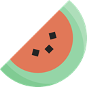 vegan, Fruit, watermelon, travel, food, organic, Healthy Food, diet, vegetarian Coral icon