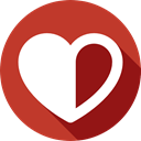 lover, shapes, interface, signs, Peace, Heart, Like, loving Firebrick icon