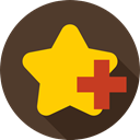 star, Supra Icons, Add, interface, signs, symbol, sign, Favourite, Favorite, plus DarkOliveGreen icon