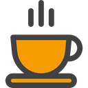 tea, coffee cup, Food And Restaurant, Coffee, food, hot drink, mug, Tea Cup, Chocolate DarkSlateGray icon