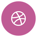 Dribble PaleVioletRed icon