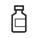 Bottle, pills, medicine, fitness, Body Black icon
