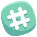 Social, network, media, pound, tag, hashtag MediumAquamarine icon