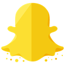 media, Social, network, Snapchat, Logo, online, Communication Gold icon