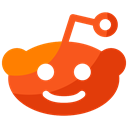 Logo, online, Social, network, Reddit, Communication, media OrangeRed icon