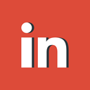 social media, logotype, Linkedin, Logo, network Chocolate icon