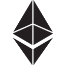 ether, ethereum, Eth Black icon