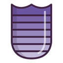 Crest, shield, Label, sticker, Badge Black icon