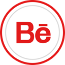 Brand, Logo, Social, Behance, media Crimson icon