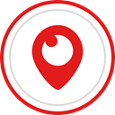 Social, Periscope, Brand, media, Logo Crimson icon