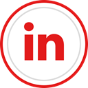 Brand, media, Linkedin, Logo, Social Crimson icon