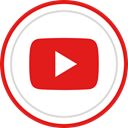 youtube, media, Brand, play, Social, Logo Crimson icon