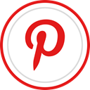 media, Logo, pinterest, Social, Brand Crimson icon