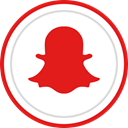 media, Snapchat, Brand, Social, Logo Crimson icon