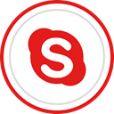 Skype, Social, Brand, Logo, media Crimson icon