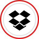 Logo, Social, dropbox, media, Brand Black icon
