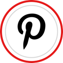 pinterest, media, Logo, Social, Brand Black icon