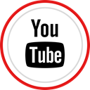 media, Social, Brand, Logo, youtube Black icon