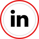 Social, Brand, media, Linkedin, Logo Black icon