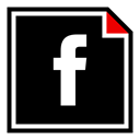 Facebook, online, Social, media, Brand Black icon