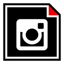 Instagram, media, Social, online, Brand Black icon