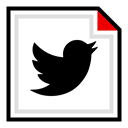 Brand, Social, twitter, online, media Black icon